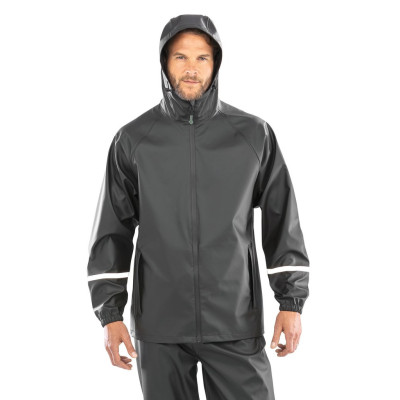 Prism PU waterproof jacket with reflective strips